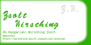 zsolt wirsching business card